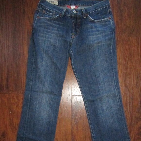 WOMENS LUCKY BRAND CLASSIC RIDER JEANS-PARTY PANTS-PERFECT LIKE NEW-SZ 4 - Picture 1 of 7